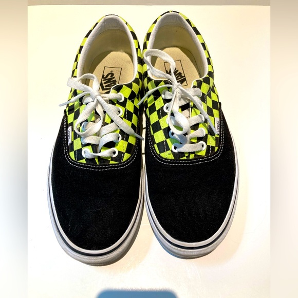 Vans green checkerboard shoes - Picture 1 of 9